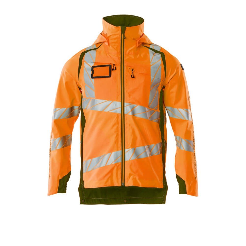 Mascot Accelerate Safe 19001 Outer Shell Jacket Hi Vis Orange Moss Green Mascot Accelerate Safe 19001 Outer Shell Jacket Hi Vis Orange Moss Green