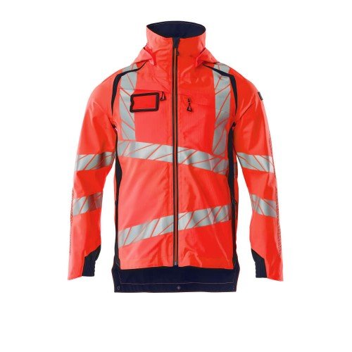 Mascot Accelerate Safe 19001 Outer Shell Jacket Hi Vis Red Dark Navy