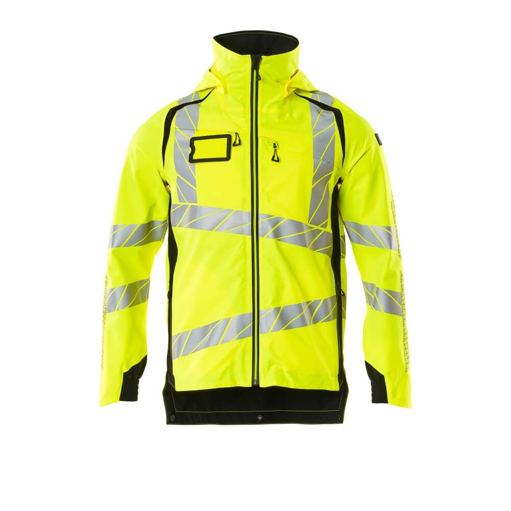 Mascot Accelerate Safe 19001 Outer Shell Jacket Hi Vis Yellow Black Mascot Accelerate Safe 19001 Outer Shell Jacket Hi Vis Yellow Black