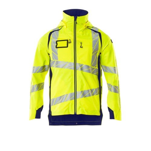 Mascot Accelerate Safe 19001 Outer Shell Jacket Hi Vis Yellow Dark Navy