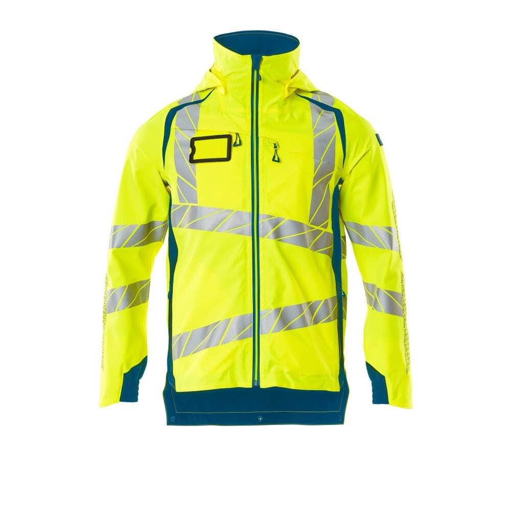 Mascot Accelerate Safe 19001 Outer Shell Jacket Hi Vis Yellow Dark Petroleum 