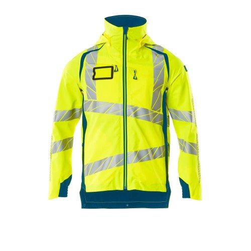 Mascot Accelerate Safe 19001 Outer Shell Jacket Hi Vis Yellow Dark Petroleum 