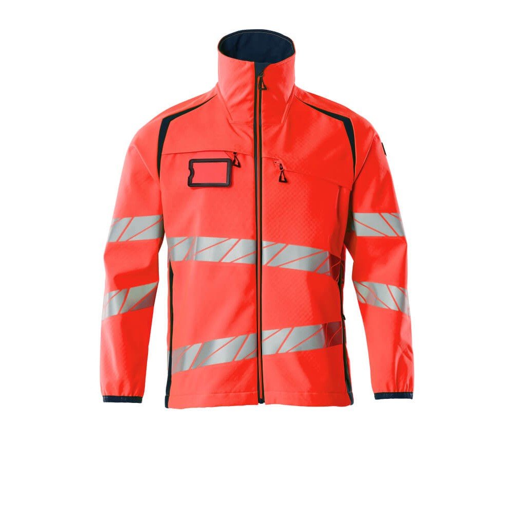 Mascot Accelerate Safe 19002 Softshell Jacket Hi Vis Red Dark Navy
