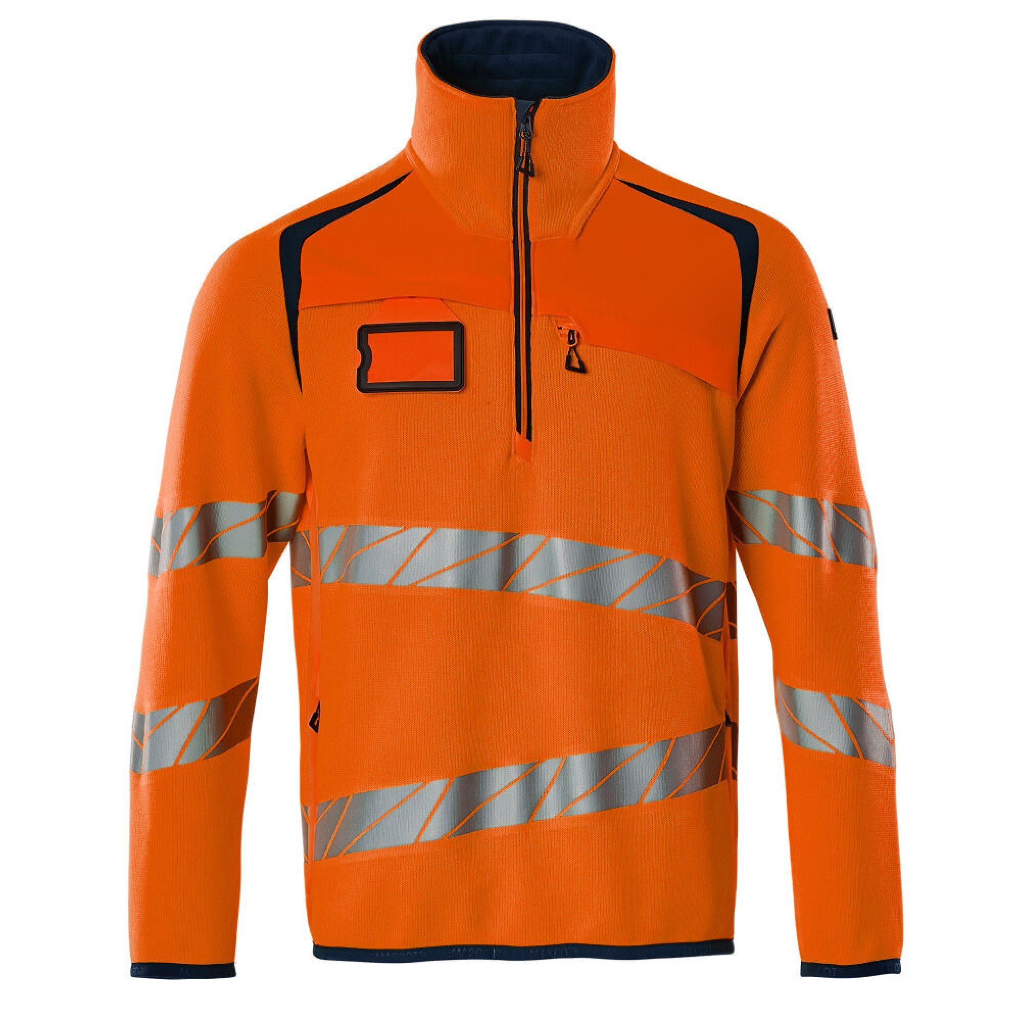 19005 Mascot Accelerate Safe 19005 Fleece Jumper With Zipper Hi Vis Orange ...