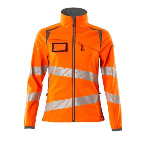 Mascot Accelerate Safe 19012 Ladies Fit Softshell Jacket Hi Vis Orange Dark Anthracite 
