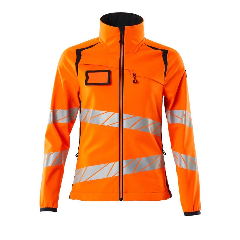 Mascot Accelerate Safe 19012 Ladies Fit Softshell Jacket Hi Vis Orange Dark Navy