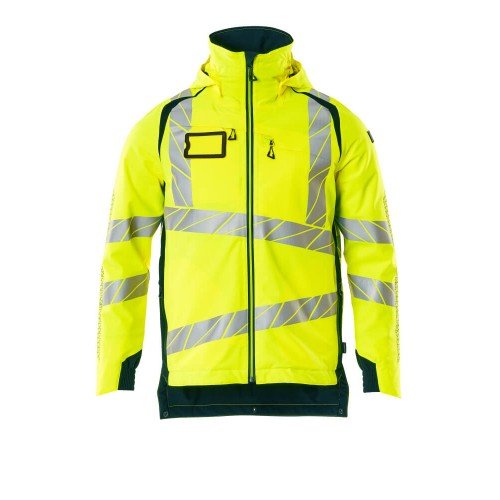 Mascot Accelerate Safe 19035 Winter Jacket Hi Vis Yellow Dark Petroleum 
