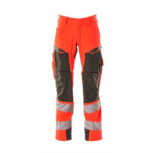 Mascot Accelerate Safe 19079 Trousers With Holster Pockets Hi Vis Red Dark Anthracite  Mascot Accelerate Safe 19079 Trousers With Holster Pockets Hi Vis Red Dark Anthracite