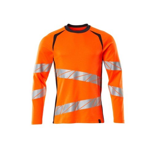 Mascot Accelerate Safe 19081 T-shirt Long Sleeved Hi Vis Orange Dark Navy Mascot Accelerate Safe 19081 T-shirt Long Sleeved Hi Vis Orange Dark Navy