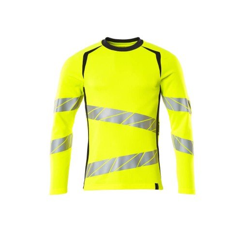 Mascot Accelerate Safe 19081 T-shirt Long Sleeved Hi Vis Yellow Dark Navy Mascot Accelerate Safe 19081 T-shirt Long Sleeved Hi Vis Yellow Dark Navy