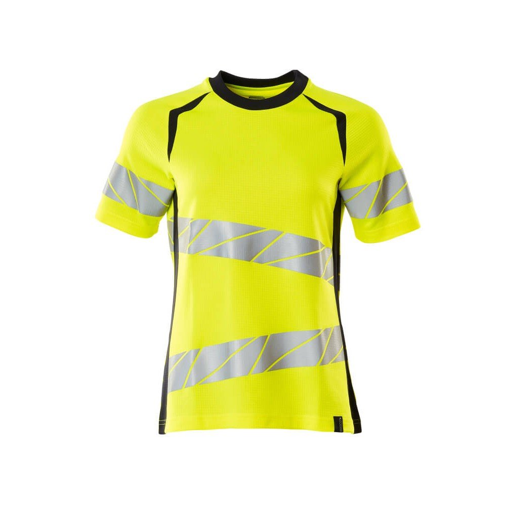 Mascot Accelerate Safe 19092 Ladies Fit T-Shirt Hi Vis Yellow Dark Navy