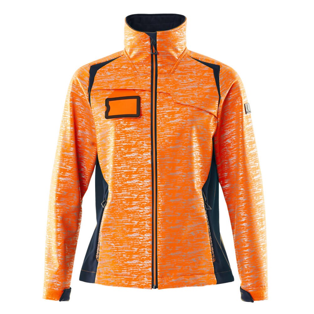 Mascot Accelerate Safe 19212 Softshell Jacket Ladies Fit Hi Vis Orange Dark Navy