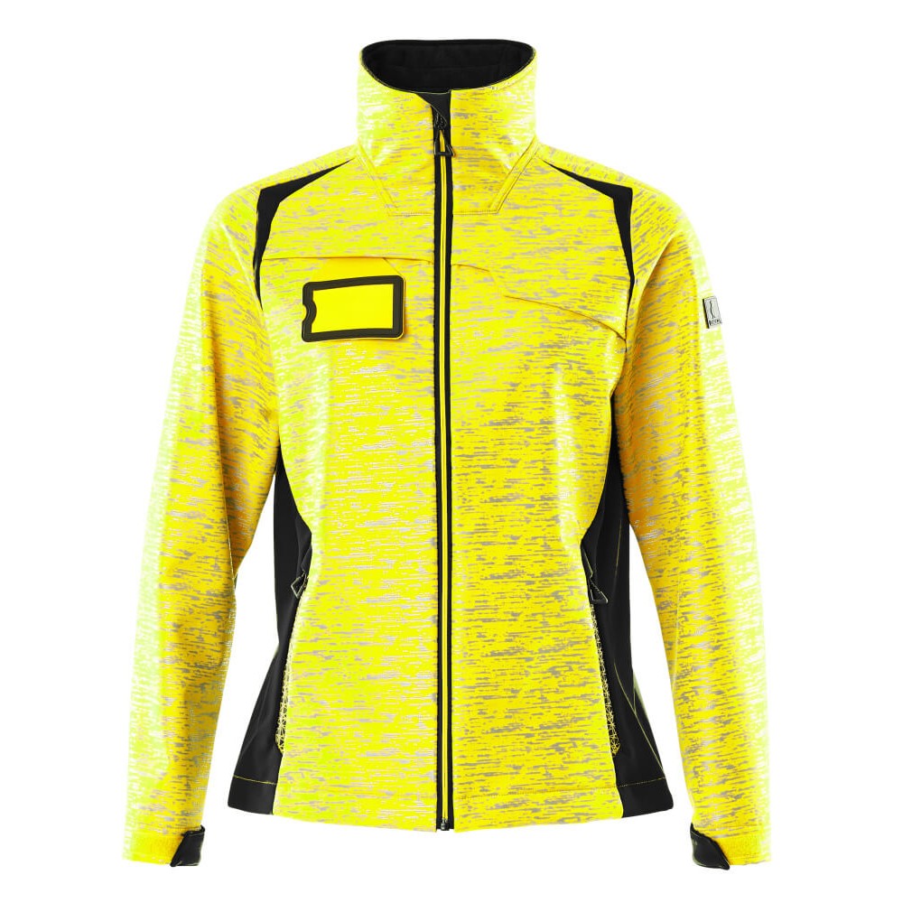 Mascot Accelerate Safe 19212 Softshell Jacket Ladies Fit Hi Vis Yellow Black