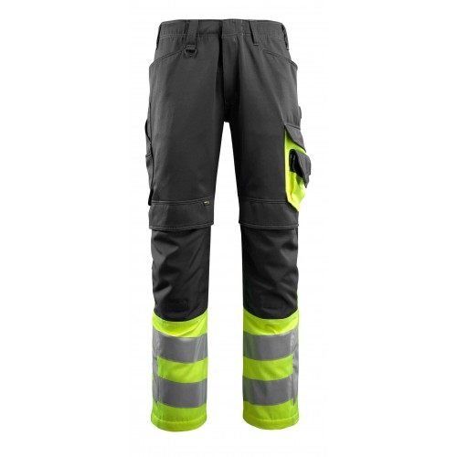 Mascot Leeds Safe Supreme 15679 Trousers With Kneepad Pockets Black Yellow Mascot Leeds Safe Supreme 15679 Trousers With Kneepad Pockets Black Yellow