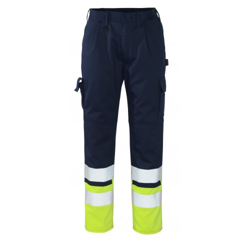 Mascot Patos Safe Compete 12379 Trousers With Kneepad Pockets Navy Yellow