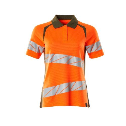 Mascot Safe Accelerate 19093 Ladies Fit T-Shirt Hi Vis Orange Moss Green 
