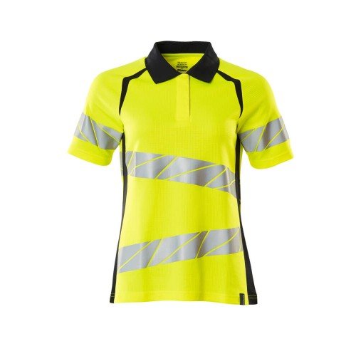 Mascot Safe Accelerate 19093 Ladies Fit T-Shirt Hi Vis Yellow Dark Navy