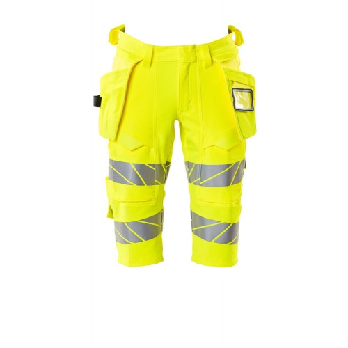 Mascot Safe Image 19349 Shorts long Holster Pockets Hi-Vis Yellow
