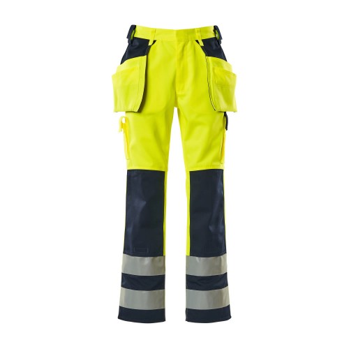 Mascot Almas Safe Complete 09131 Trousers With Holster Pockets Hi Vis Yellow Navy Mascot Almas Safe Complete 09131 Trousers With Holster Pockets Hi Vis Yellow Navy