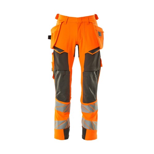 Mascot Accelerate Safe 19031 Trousers With Holster Pockets Hi Vis Orange Dark Anthracite  Mascot Accelerate Safe 19031 Trousers With Holster Pockets Hi Vis Orange Dark Anthracite