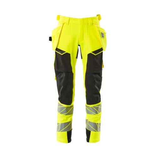 Mascot Accelerate Safe 19031 Trousers With Holster Pockets Hi Vis Yellow Black Mascot Accelerate Safe 19031 Trousers With Holster Pockets Hi Vis Yellow Black