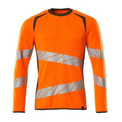 Mascot Accelerate 19084 Sweatshirt Hi-Vis Orange Moss Green Mascot Accelerate 19084 Sweatshirt Hi-Vis Orange Moss Green
