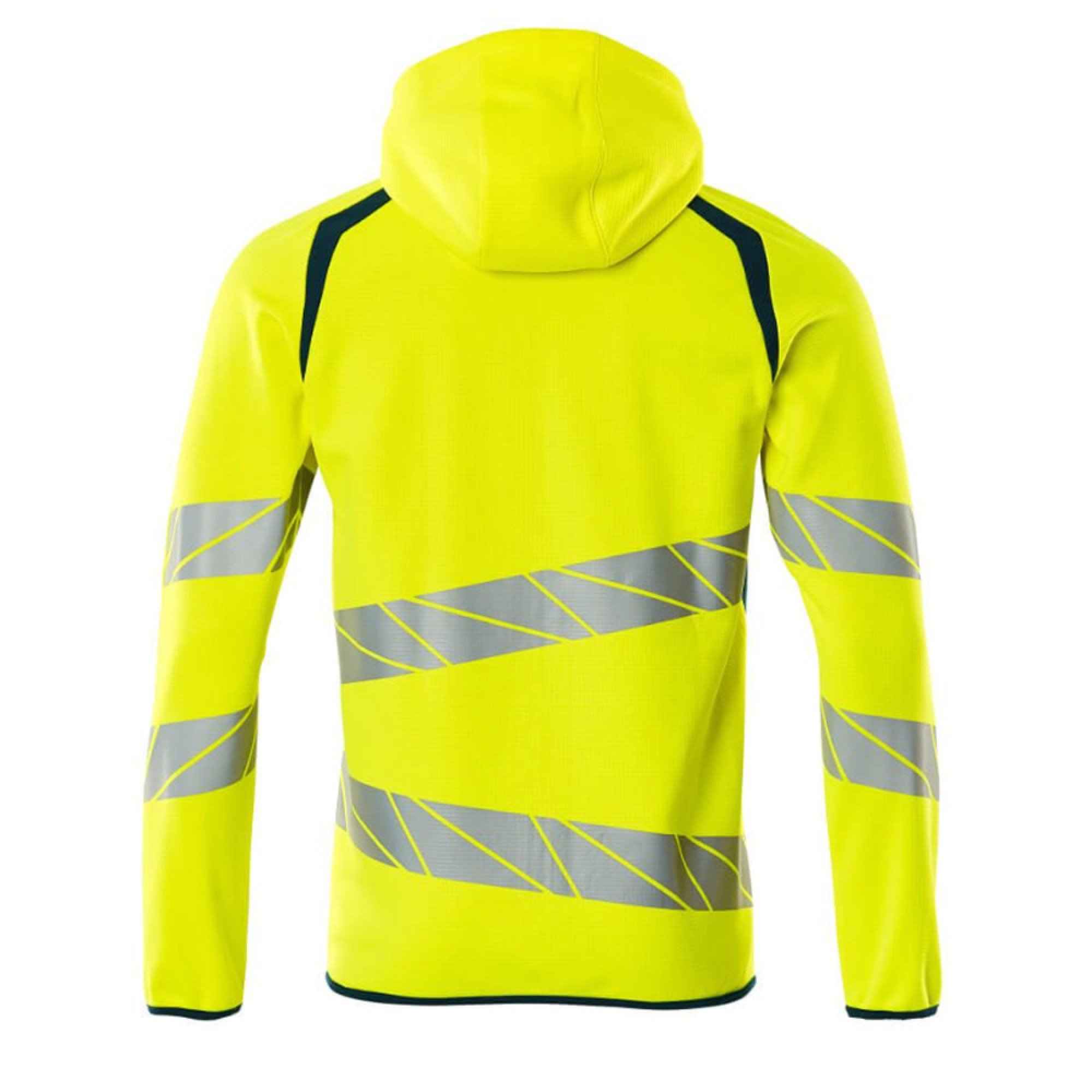 Mascot Accelerate 19284 Hoodie With Zipper Hi-Vis Yellow Dark Petroleum