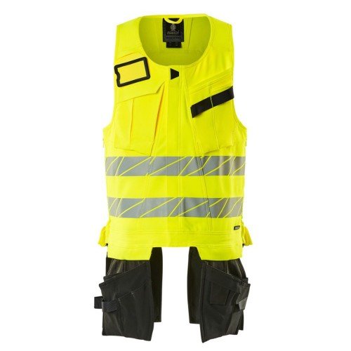Mascot Accelerate 19589 Tool Vest Hi-Vis Yellow Dark Black Mascot Accelerate 19589 Tool Vest Hi-Vis Yellow Dark Black