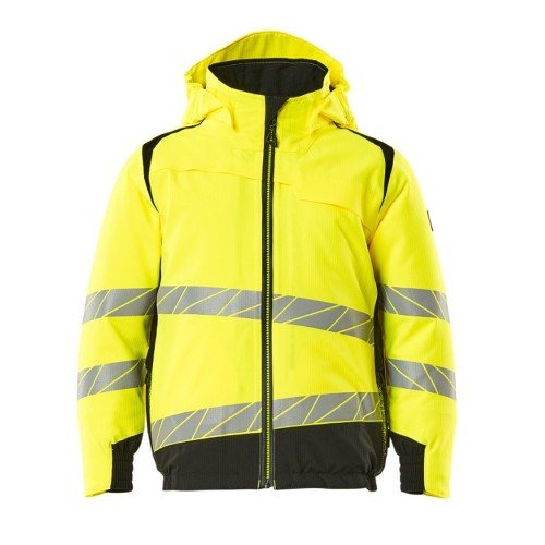 Mascot Safe 19935 Winter Jacket For Children Hi-vis Yellow / Black