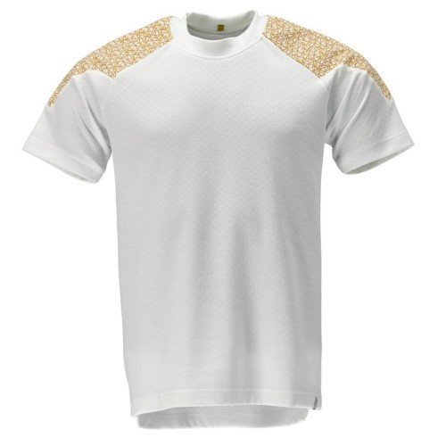 Mascot Food & Care 20082 Short Sleeve T-Shirt White Curry Gold