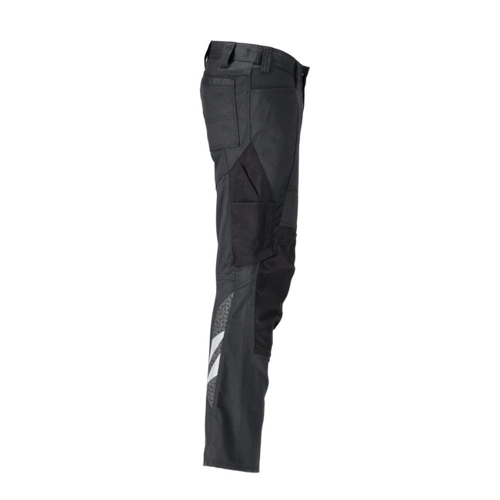 Mascot Accelerate 20679 Trousers with Kneepad Pockets Black