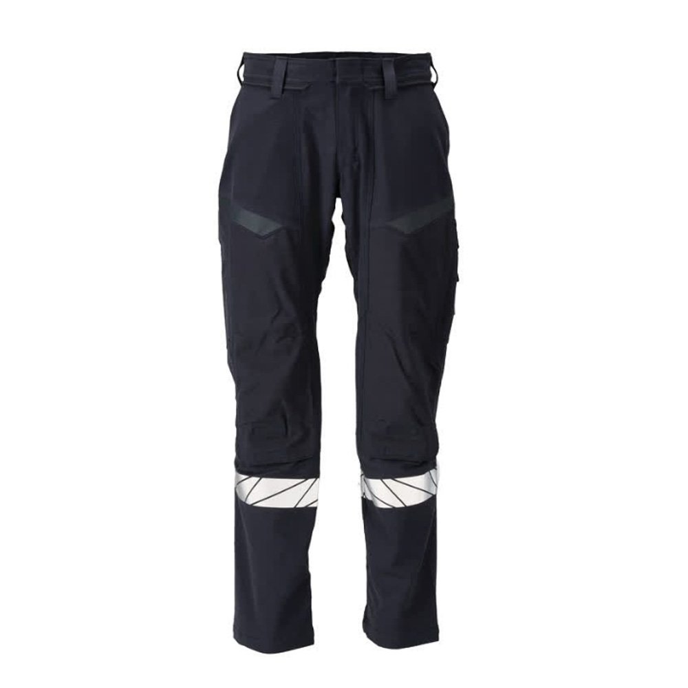 Mascot Accelerate 21279 Flame Retardant Trousers Dark Navy / Hi-Vis Yellow