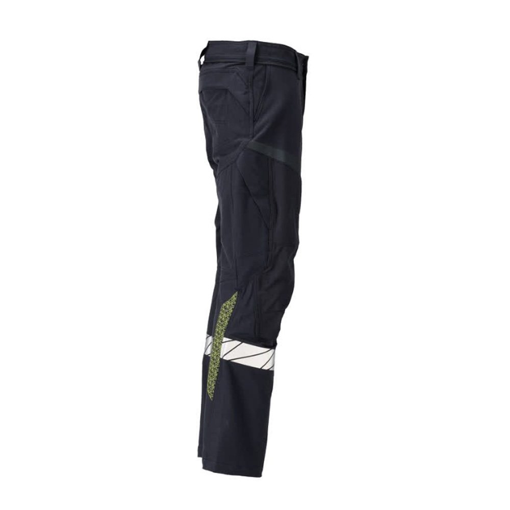 Mascot Accelerate 21279 Flame Retardant Trousers Dark Navy / Hi-Vis Yellow