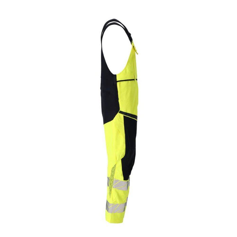 Mascot Accelerate 21369 Flame Retardant Bib & Brace Hi-Vis Yellow / Dark Navy