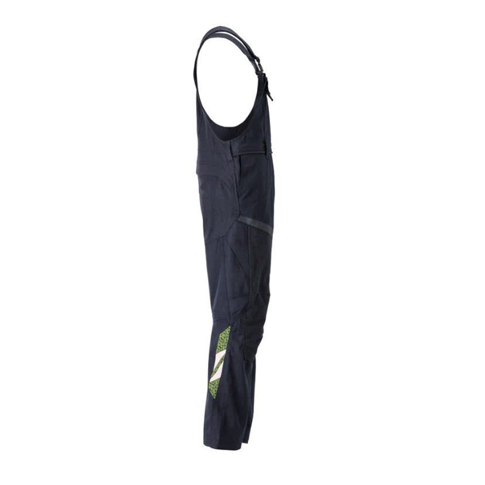 Mascot Accelerate 21569 Flame Retardant Bib & Brace Dark Navy / Hi-Vis Yellow