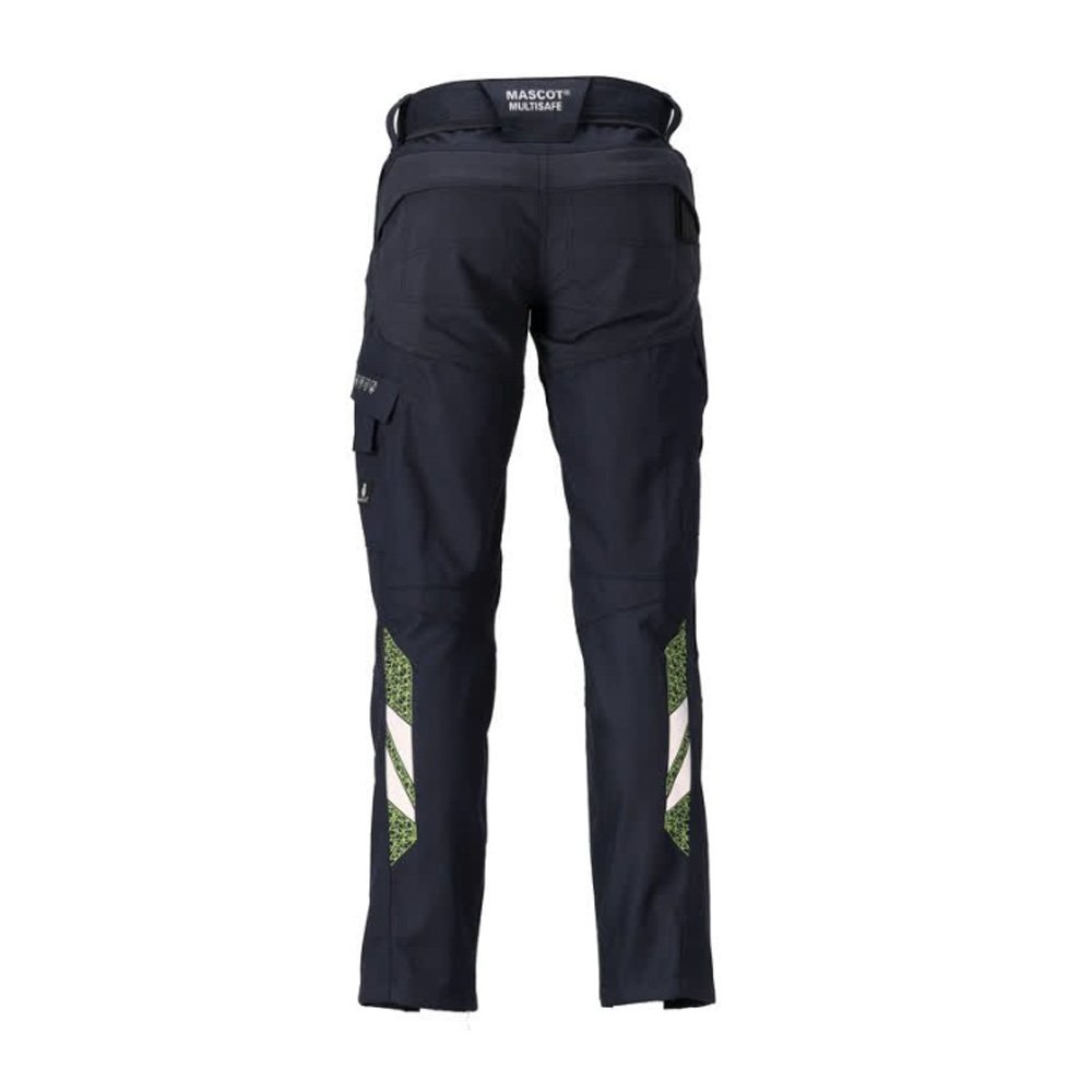 Mascot Accelerate 21578 Ladies Flame Retardant Trousers Dark Navy / Hi-Vis Yellow