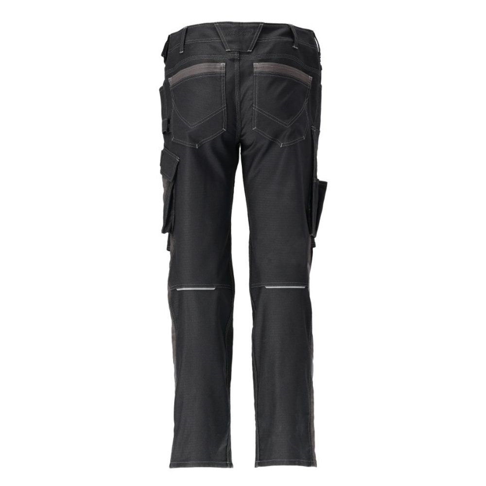 Mascot Unique 21979 Trousers With Kneepad Pockets Black / Dark Anthracite