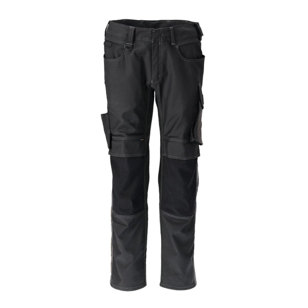 Mascot Unique 21979 Trousers With Kneepad Pockets Black / Dark Anthracite