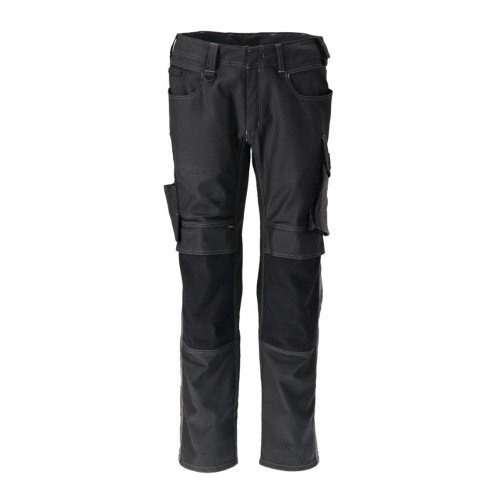 Mascot Unique 21979 Trousers With Kneepad Pockets Black / Dark Anthracite