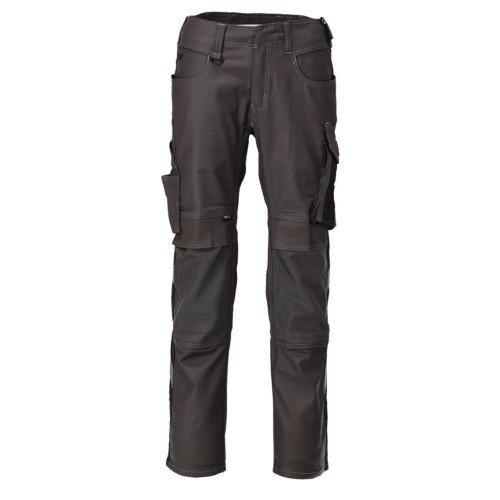 Mascot Unique 21979 Trousers With Kneepad Pockets Dark Anthracite / Black