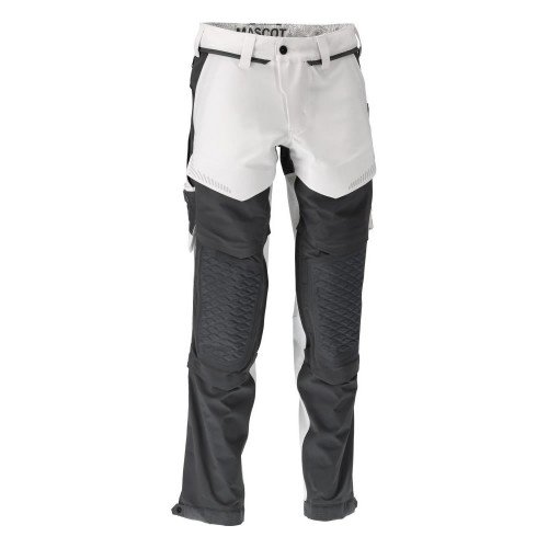 Mascot Customized 22279 Pants With Kneepad Pockets White/Grey Mascot Customized 22279 Pants With Kneepad Pockets White/Grey