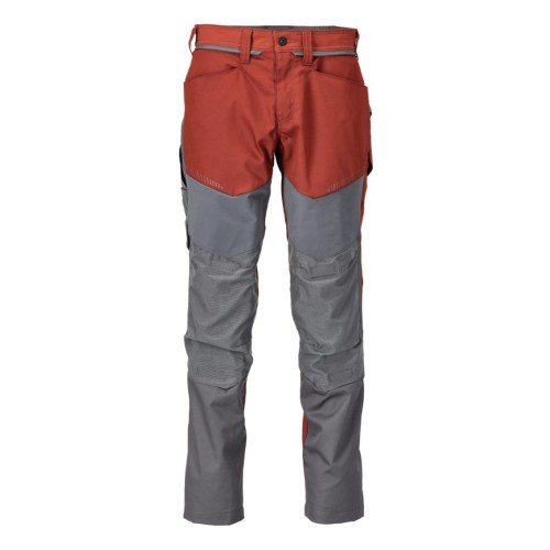Mascot Customized 22479 Trousers With Kneepad Pockets Red Autumn Stone Grey Mascot Customized 22479 Trousers With Kneepad Pockets Red Autumn Stone Grey