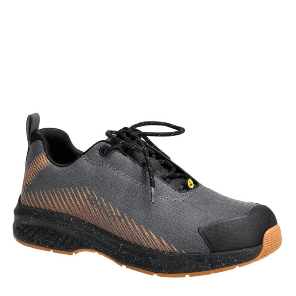 Mascot Footwear Customized F1600 Safety Shoes Stone Grey / Nut Brown