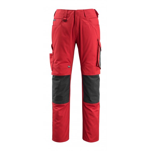 Mascot Unique 12679 Trousers With Kneepad Pockets Red Black Mascot Unique 12679 Trousers With Kneepad Pockets Red Black
