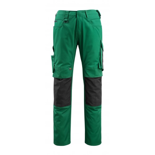 Mascot Unique 12679 Trousers With Kneepad Pockets Green Black Mascot Unique 12679 Trousers With Kneepad Pockets Green Black