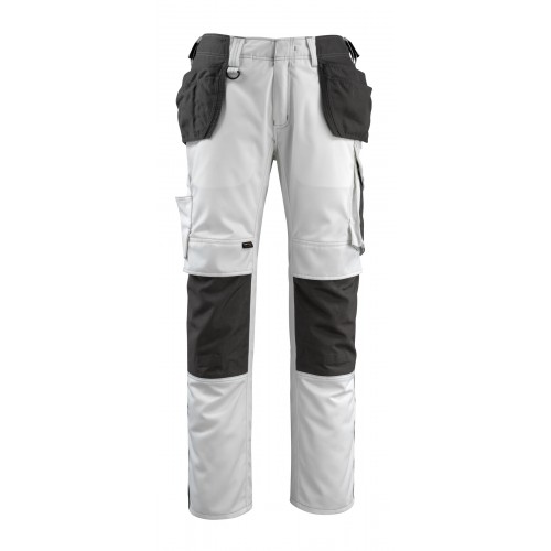 Mascot Unique 14031 Trousers With Kneepad Pockets And Holster Pockets White Dark Anthracite Mascot Unique 14031 Trousers With Kneepad Pockets And Holster Pockets White Dark Anthracite