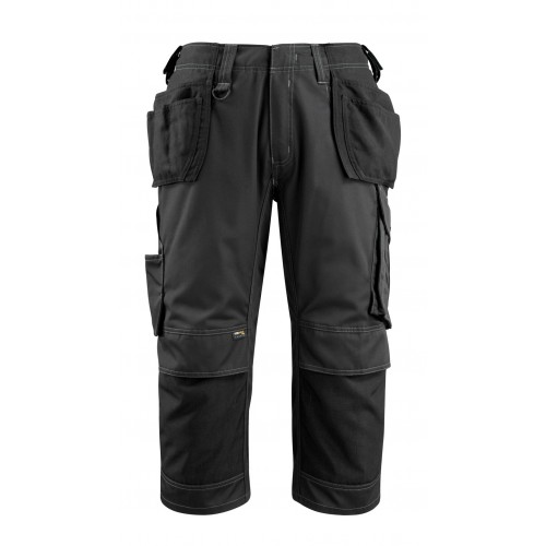 Mascot Safe Unique Lindau 3/4 Length Pants With Kneepad Pockets And Holster Pockets - Black