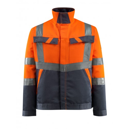 Mascot Safe Light Forster Jacket - Hi-vis Orange Dark Navy