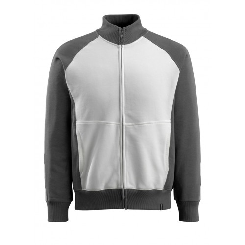 Mascot Unique 50565 Sweatshirt With Zipper White Dark Anthracite Mascot Unique 50565 Sweatshirt With Zipper White Dark Anthracite