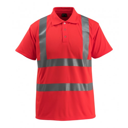 Mascot Safe Light Bowen Polo Shirt - Hi-vis Red Mascot Safe Light Bowen Polo Shirt - Hi-vis Red